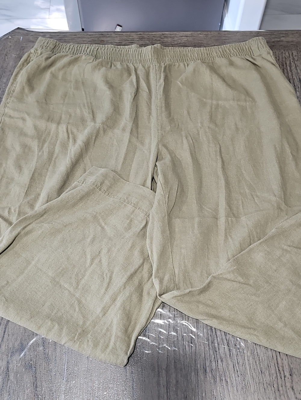 Old Navy Wide Leg High-rise 3X Womens Linen Blend Pants
